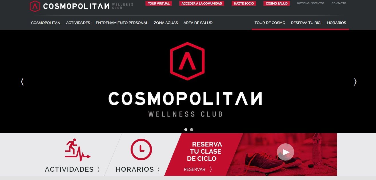 Página Web para un Gimnasio y Centro Wellness