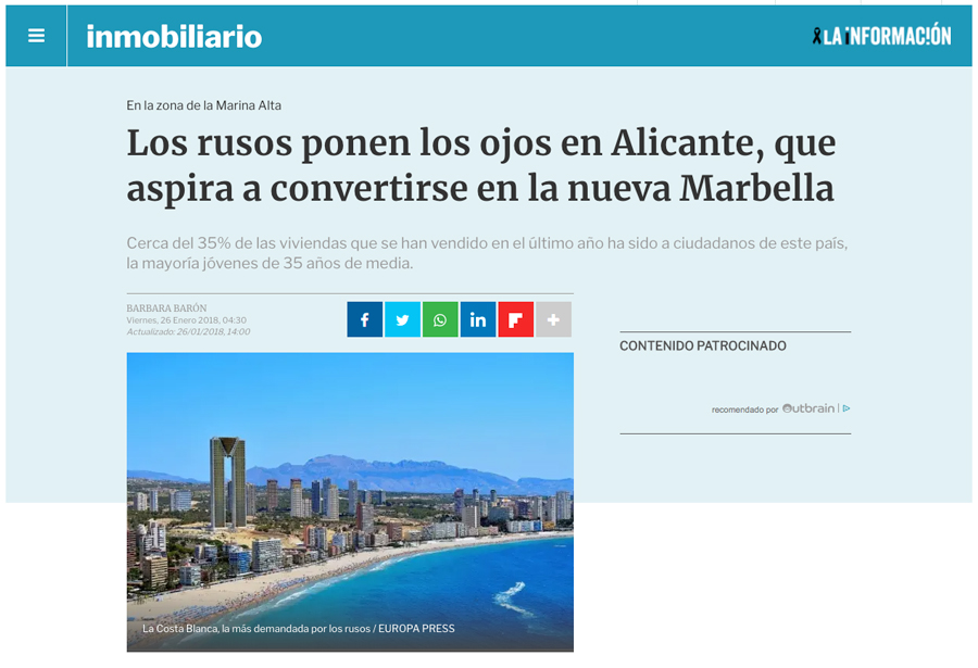 Los rusos ponen los ojos en Alicante, que aspira a convertirse en la nueva Marbella Noticia Rusos en Alicante
