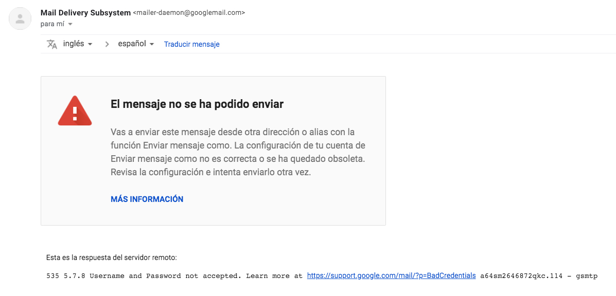 Solución a problemas de envíos de correos en Gsuite con cuentas de Gmail