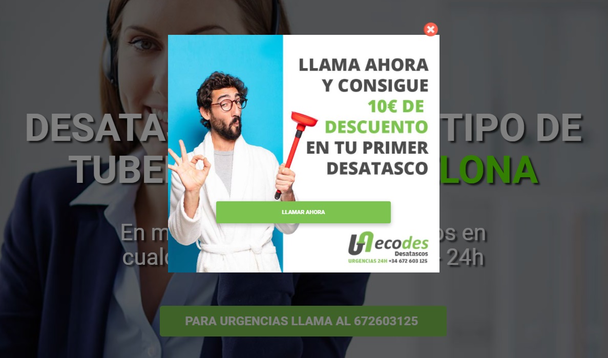 Empresa Desatascos en Barcelona