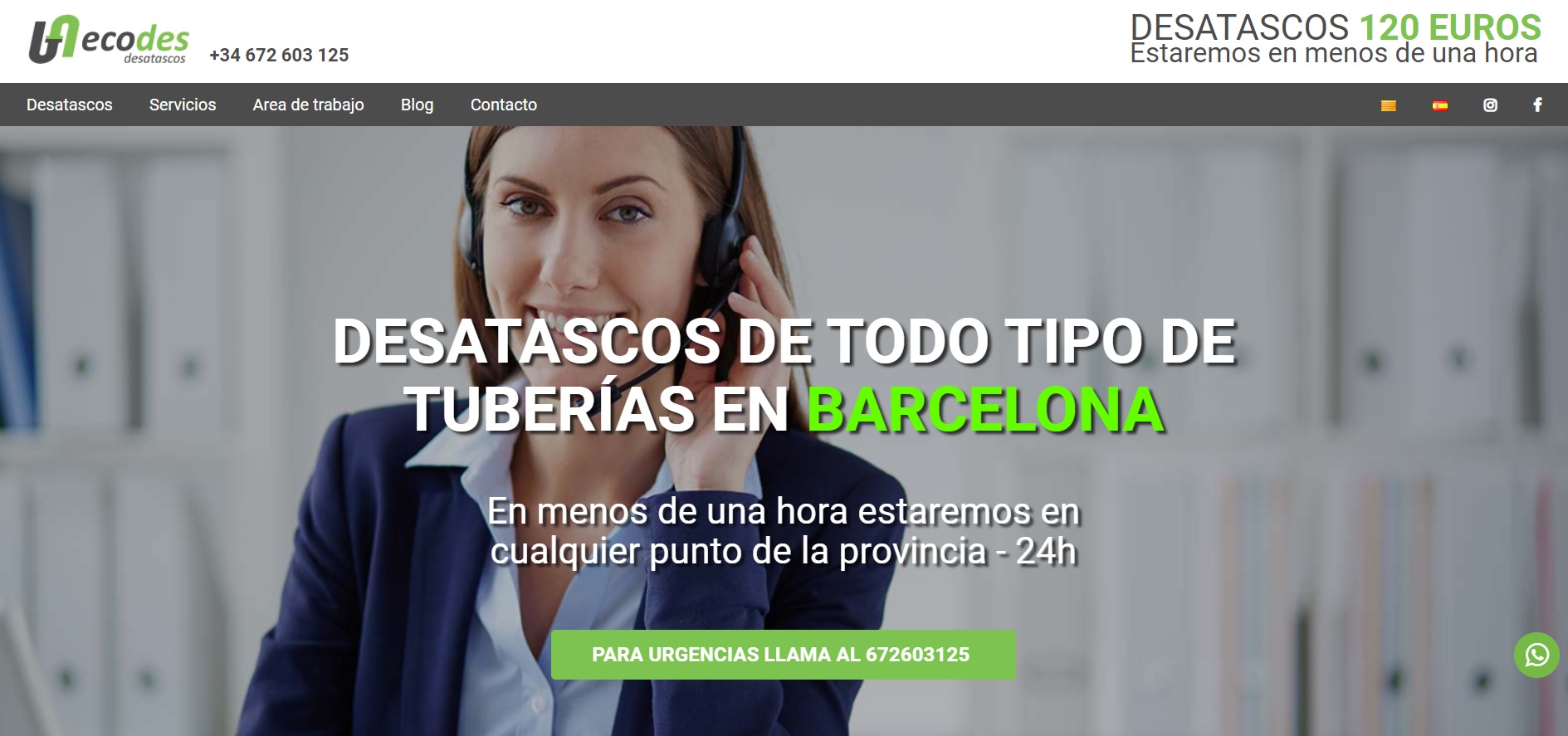 Empresa Desatascos en Barcelona