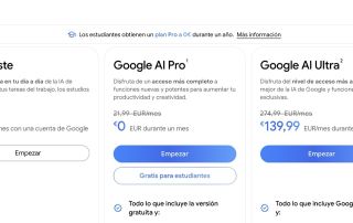 Las versiones de Gemini disponibles actualmente