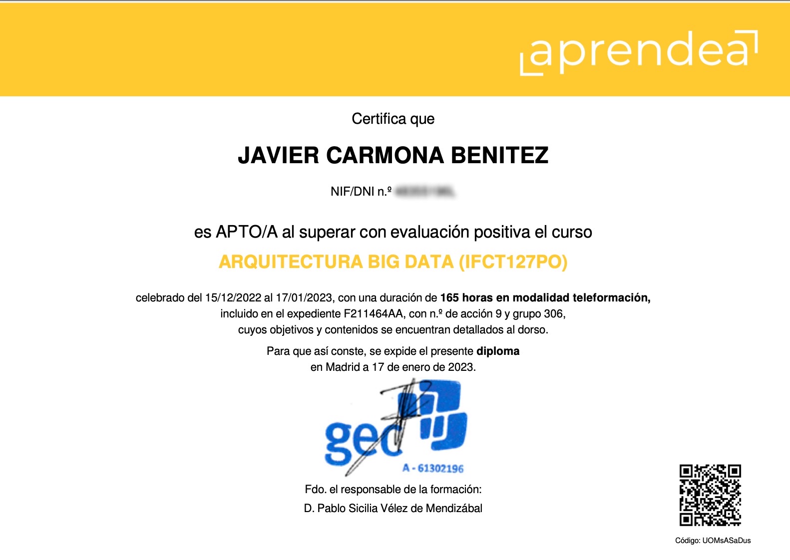 Big Data training