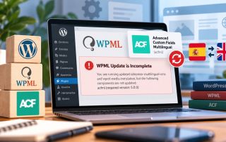 WPML Update is Incomplete: cómo solucionar el error de ACF Multilingual (acfml)
